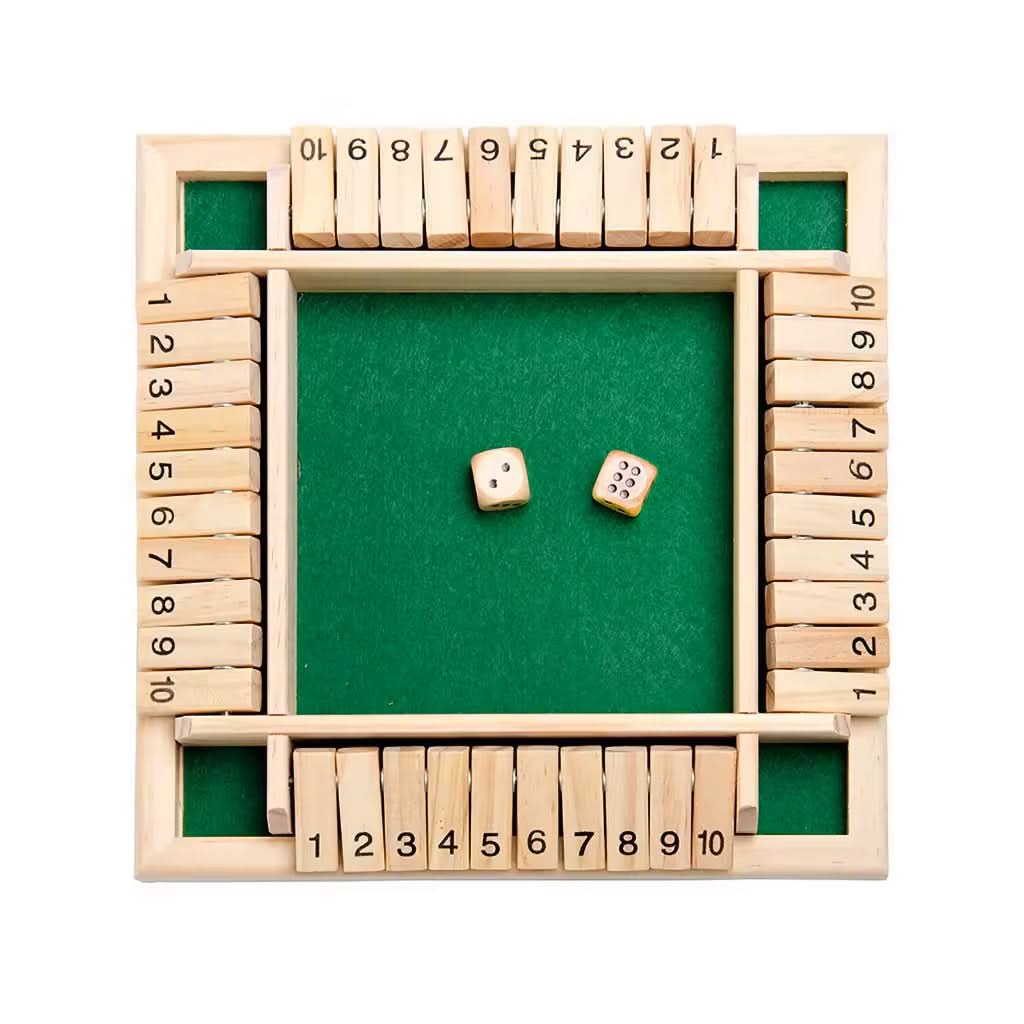 NUMBER ADVENTURE – Montessori wooden dice game for number comprehension, logic & concentration