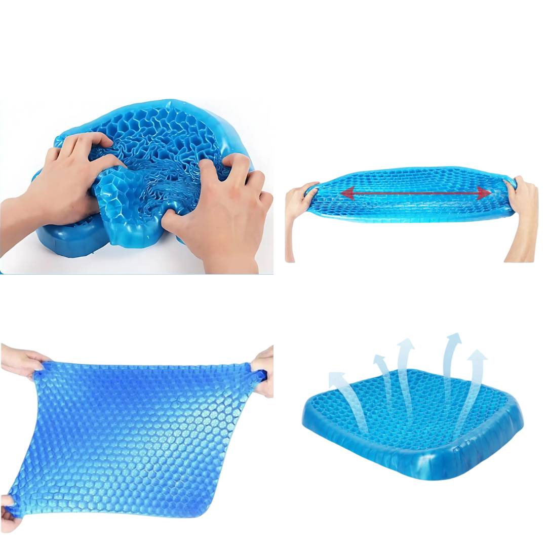 Orthopedic Gel Seat Cushion For Tailbone And Back Relief