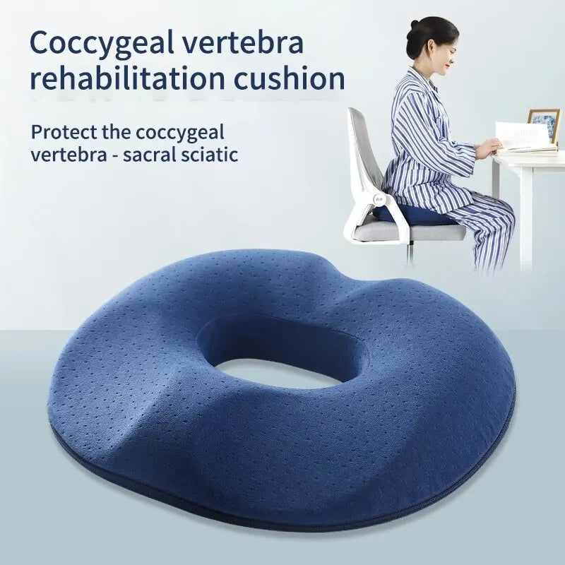 OrthoRelax | Memory Foam Seat Cushion | Relief for the Coccyx & Spine | Ergonomic & Comfortable