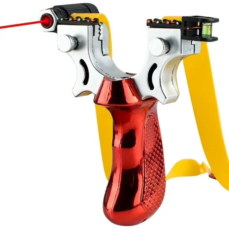 Outdoor Precision Slingshot, Anti-Slip Grip, LED & Level
