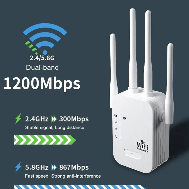 Outdoor WiFi Range Booster And Repeater For Garden Home Office Yard And Outdoor Living Areas