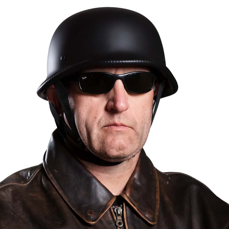 Outlaw Motorcycle Half Face Helmet | ECE and DOT Approved