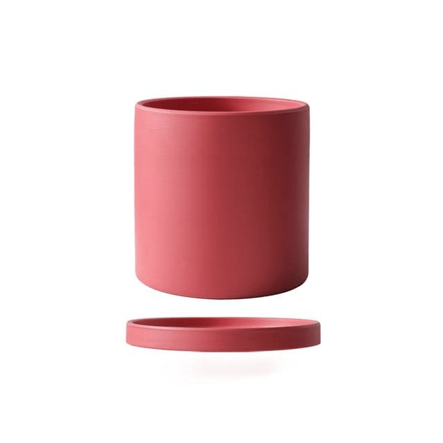 PLANTIVA – Elegant flowerpot made of ceramic with saucer