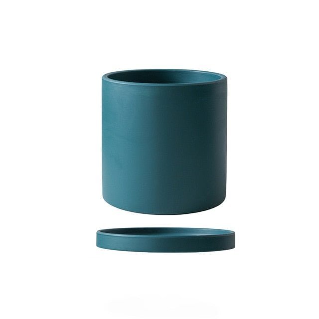 PLANTIVA – Elegant flowerpot made of ceramic with saucer