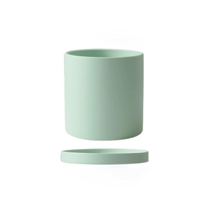 PLANTIVA – Elegant flowerpot made of ceramic with saucer
