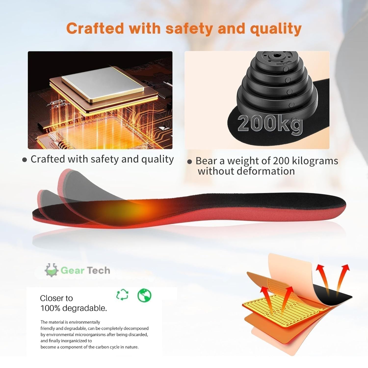 Rechargeable Heated Insoles For Boots For All Day Winter Warmth Across The UK