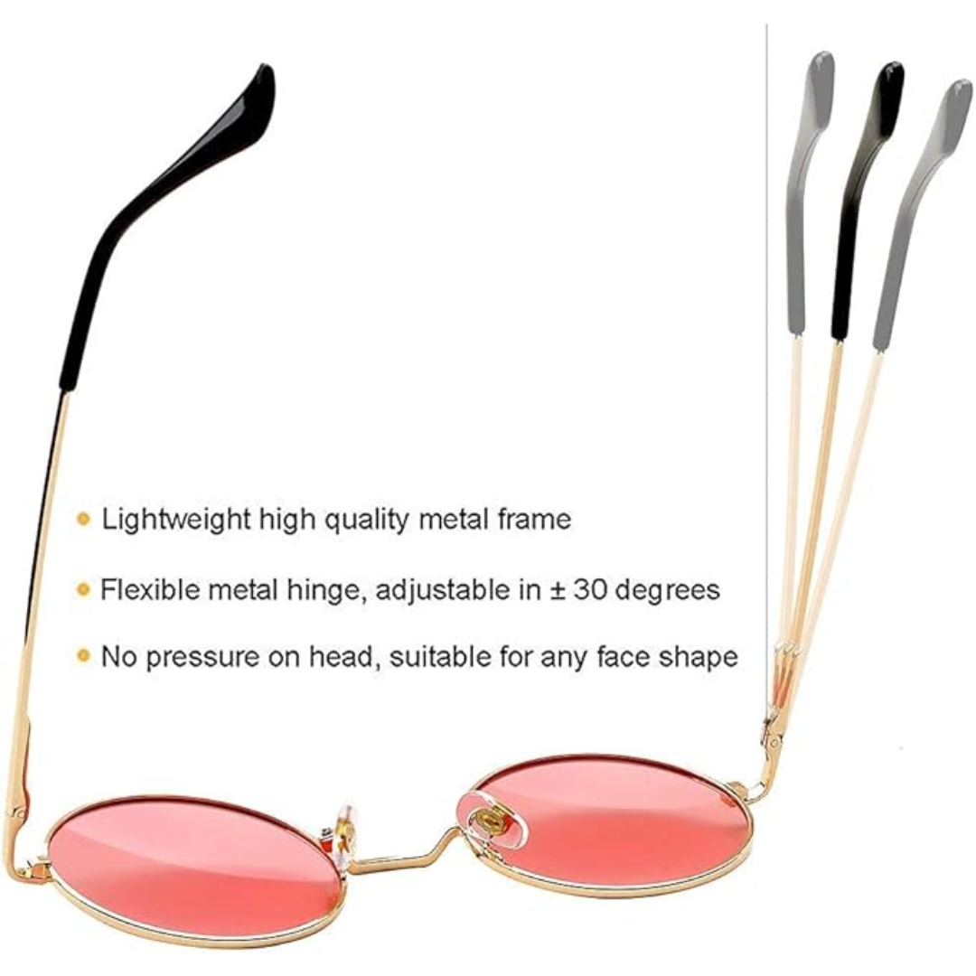 Retro Round Polarized Sunglasses - Lenno