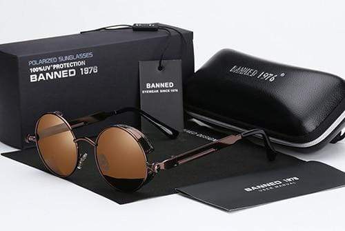 Round Retro Polarized Steampunk Sunglasses – Argo