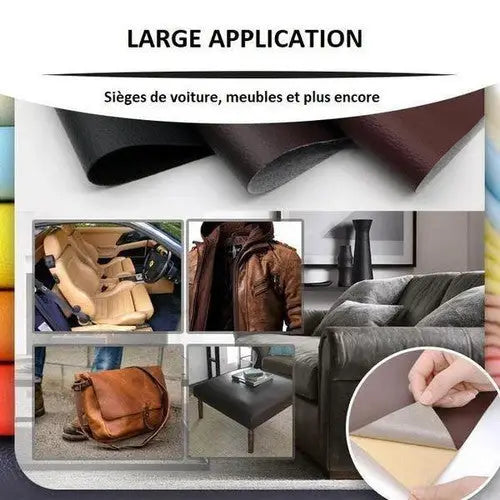 Self-Adhesive RénoCuir Patches - Leather Repair Kit