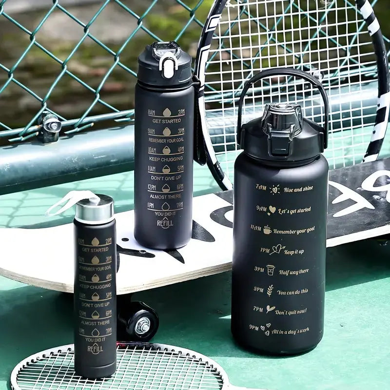 Set of 3 Motivation Water Bottles