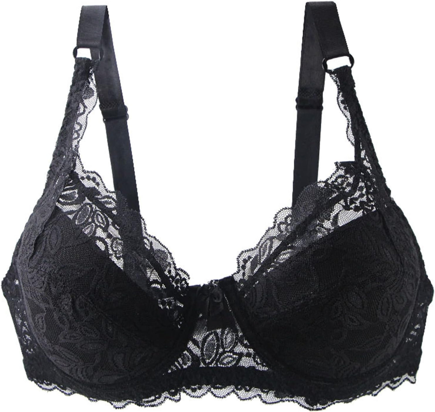 Sexy plus-size lace bra