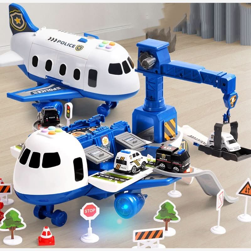 SKYQUEST – Adventure AirPlay Set with Airplane & Vehicles for Creative Kids