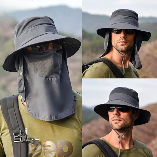 Sun Hat with UV Protection for Face, Neck, and Nape