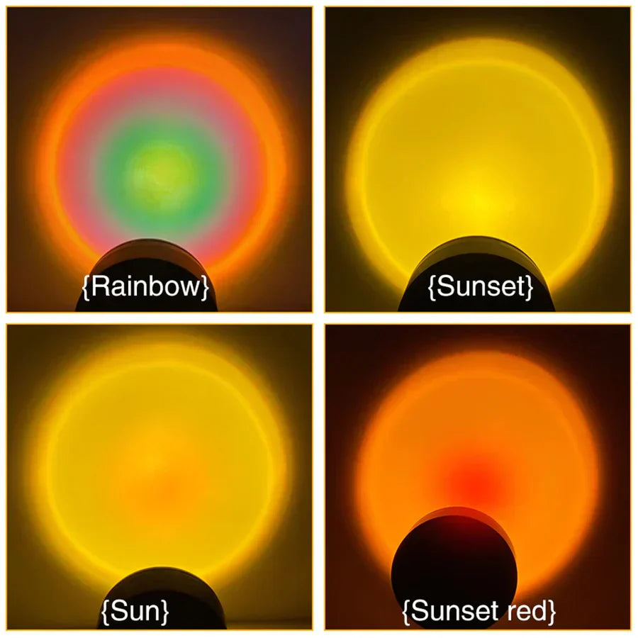 Sunset Lamp with 4 Colors - GlowSphere