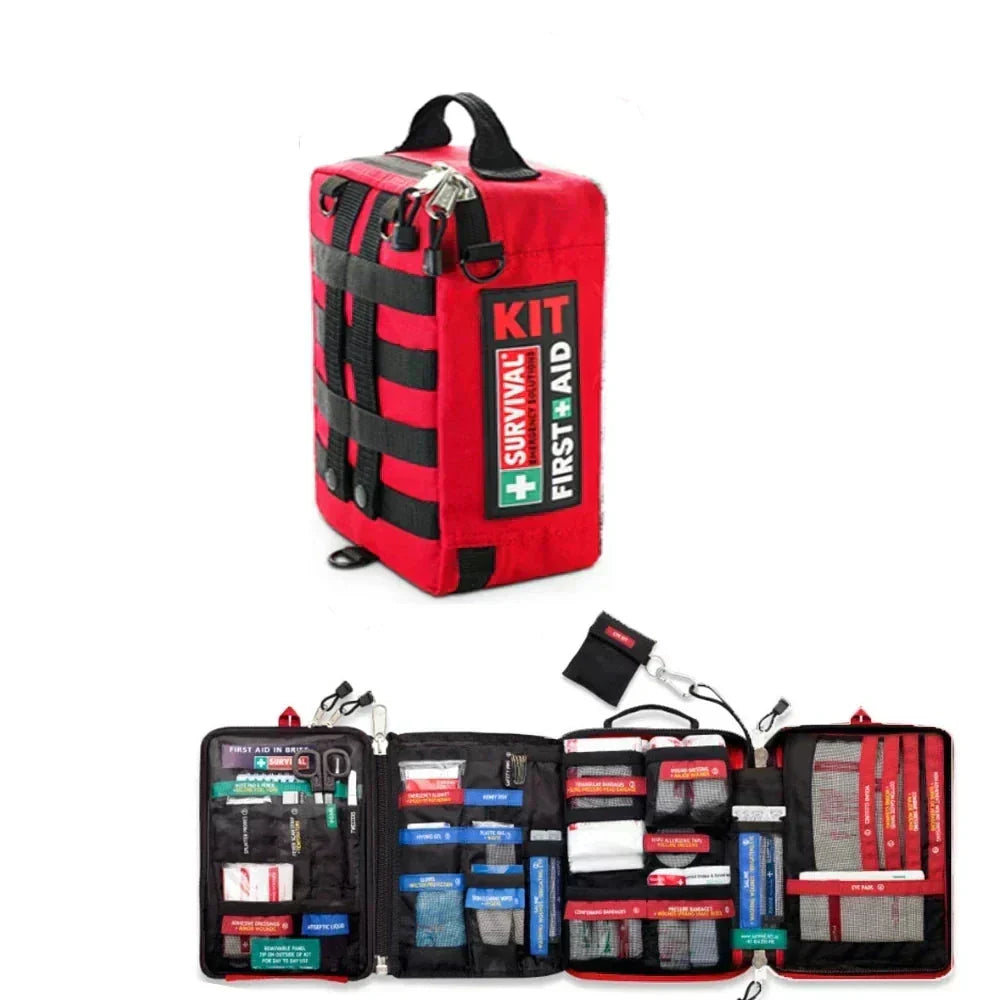 TerraGuard Travel First Aid Kit Waterproof Medical Bag Pro