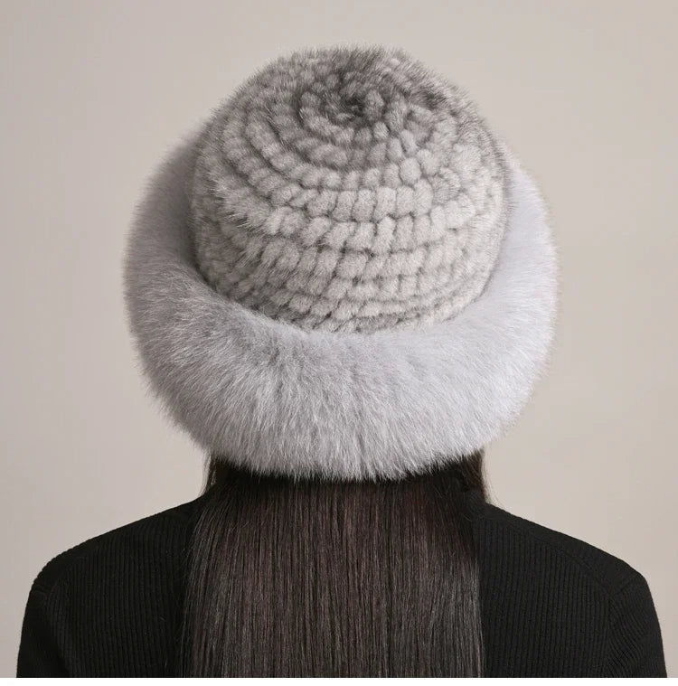 Vellara Mink Fur Hat Luxe Winter Accessory for Cozy Warmth