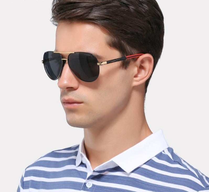 Vintage Polarized Aluminum Sunglasses for Men