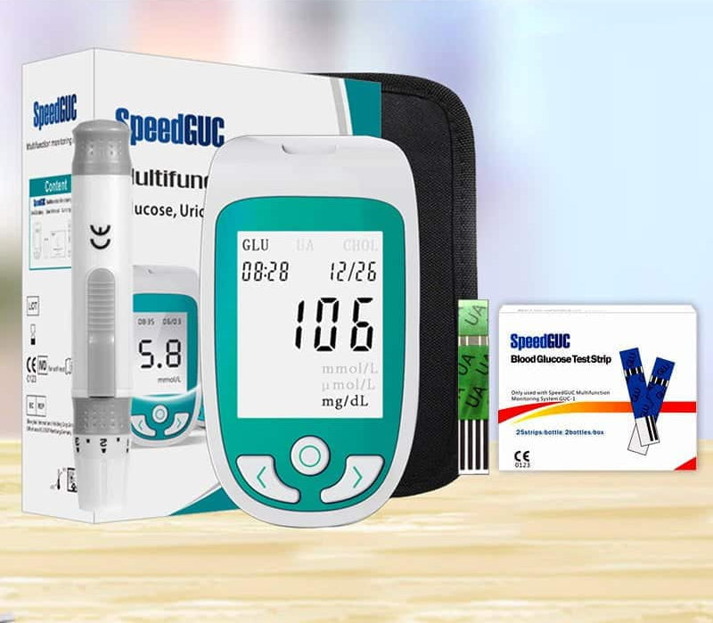 VitalTrack Home Health Monitor for Cholesterol, Glucose, and Uric Acid
