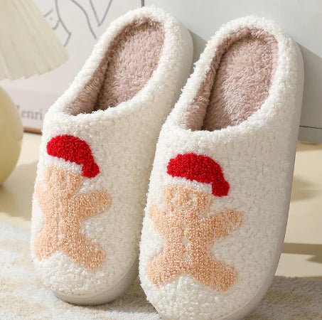 WINTERHOOF – Warm, Non-Slip House Slippers with Deer Motif for Winter